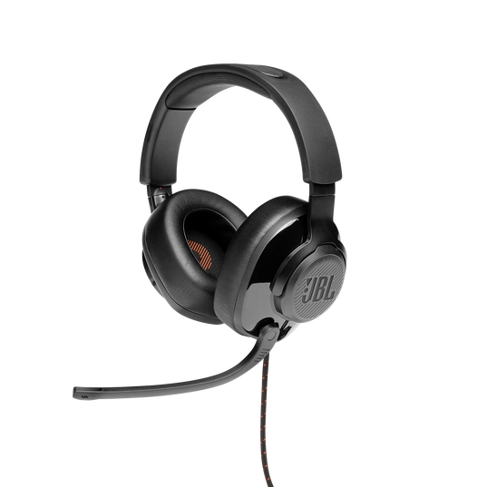 JBL Quantum 200 - Black - Wired over-ear gaming headset with flip-up mic - Detailshot 5